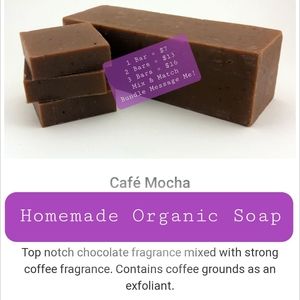 Homemade Cafè Mocha Organic Soap